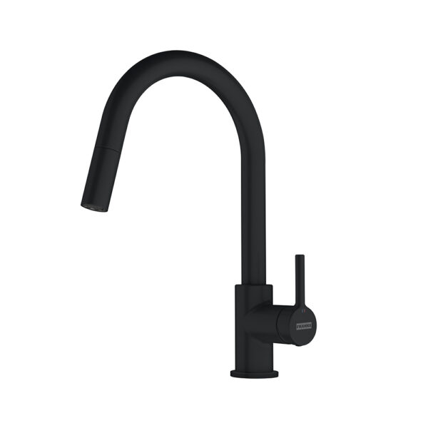 Смесител за кухня Franke Lina Pull Down Nozzle, черен мат