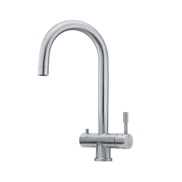 Трипътен смесител Franke Eos Clear Spout, сатениран инокс